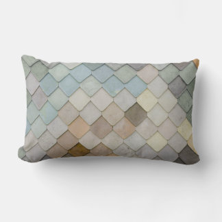 Almohada lumbar de lanzamiento con patrón de diama