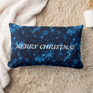 Almohada lumbar de lanzamiento de copos de nieve a