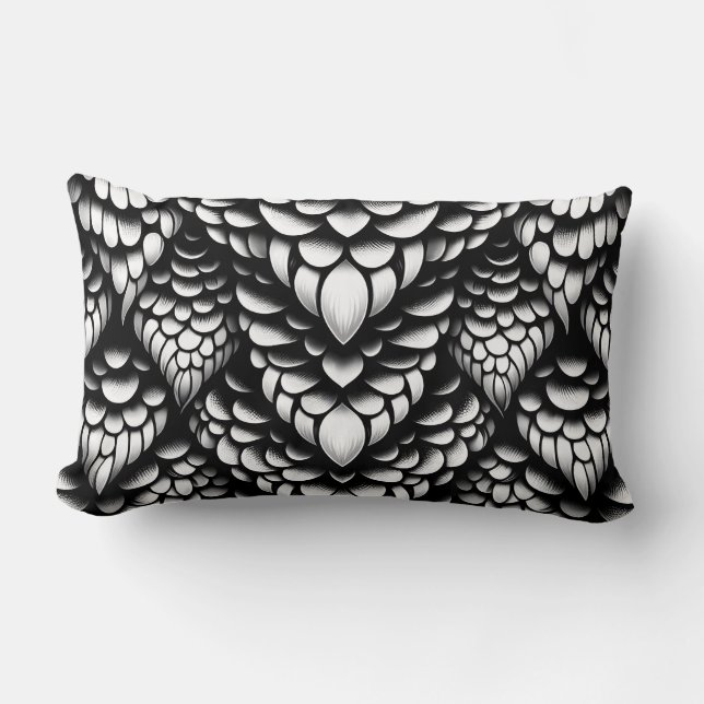 Almohada lumbar de lanzamiento de escala de serpie (Anverso)