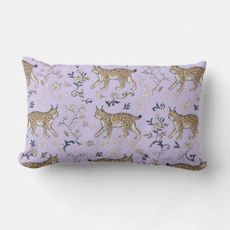 Almohada Lumbar de Lavanda Diseño Chinoiserie