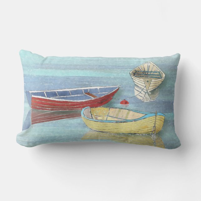 Almohada lumbar de los barcos de la mañana del (Anverso)