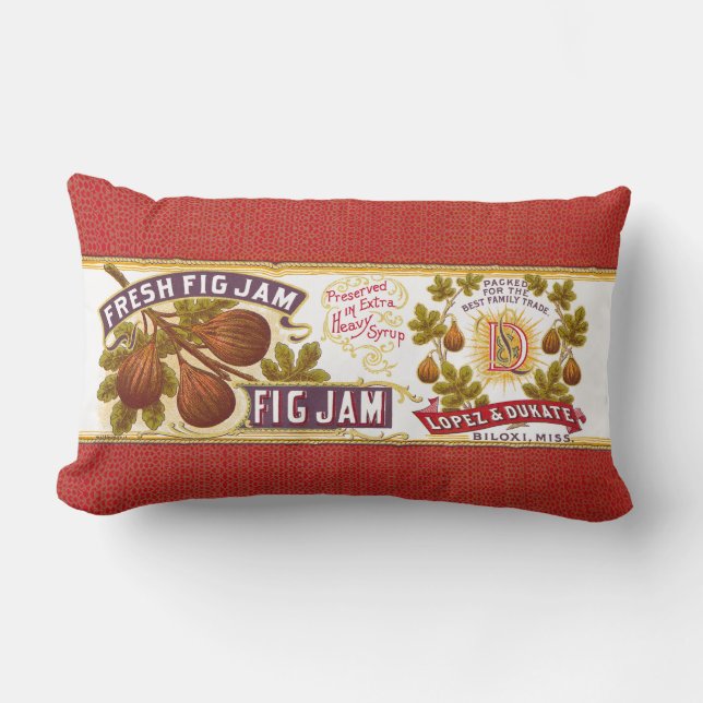 Almohada Lumbar de Mermelada de Higo Fresco (Anverso)