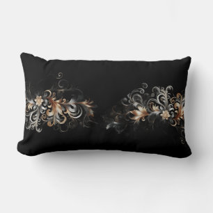 Almohada Lumbar de Plata y Oro de Encantadora Eleg