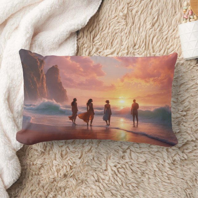 Almohada lumbar de playa 33 cm x 53 cm (Manta)