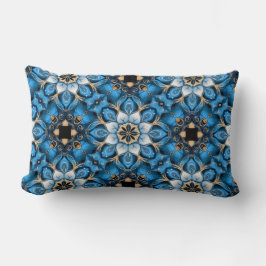 Almohada lumbar de seda Sapphire Reverie
