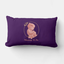 Almohada Lumbar de Tirar Morada - Fiesta de Bebé