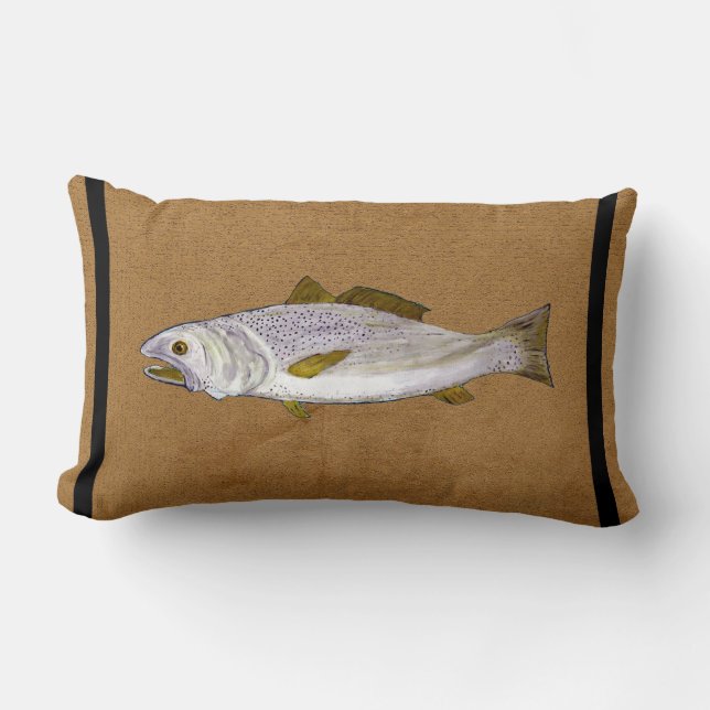 Almohada lumbar de trucha moteada (Anverso)