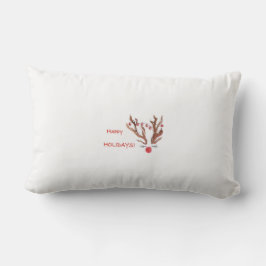 Almohada lumbar de vacaciones de reno interior ext