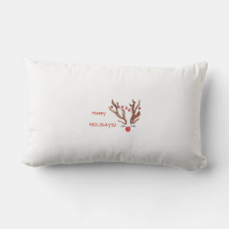 Almohada lumbar de vacaciones de reno interior ext