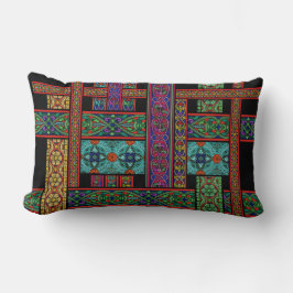 Almohada Lumbar de Vidrio Pintado Sol de Medianoch