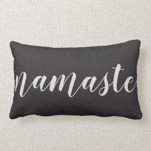 Almohada lumbar decorativa con cita de caligrafía 