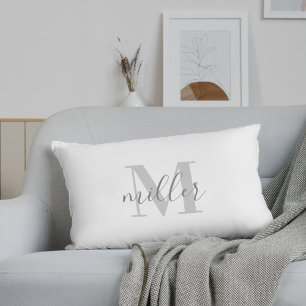 Almohada lumbar decorativa de granja moderna con m