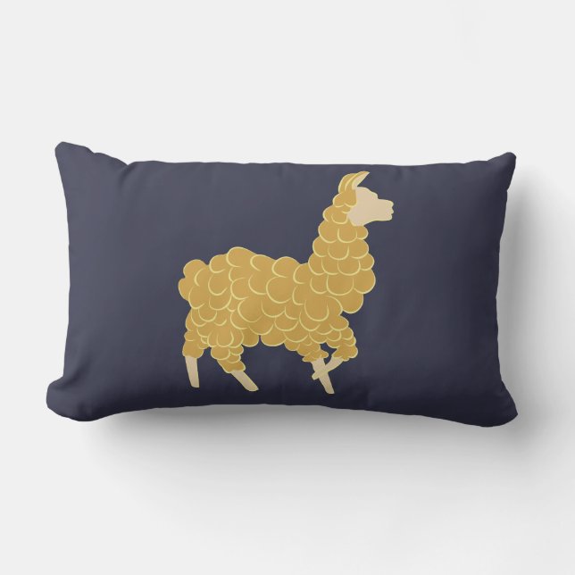 Almohada lumbar del amortiguador del lama de oro (Anverso)