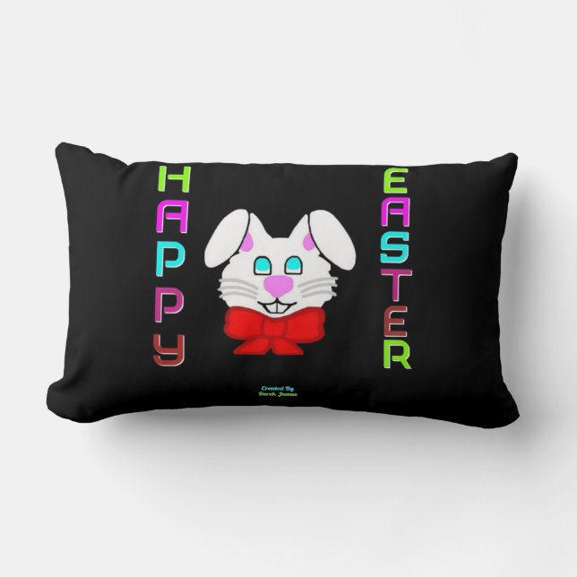 Almohada lumbar del conejo de Pascua (Anverso)