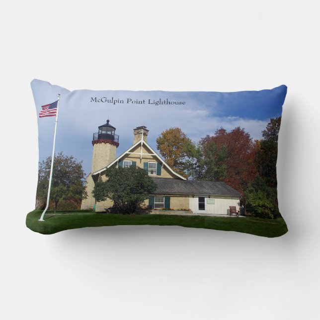 almohada lumbar del faro de McGulpin Point (Anverso)