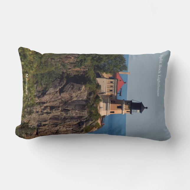 Almohada lumbar del faro Split Rock (Anverso)