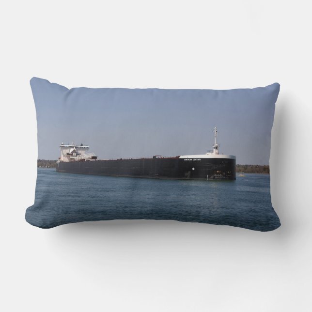 almohada lumbar del siglo americano (Anverso)