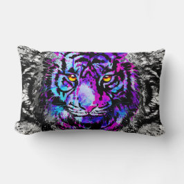 Almohada lumbar del tigre azul - Cabeza de tigre c