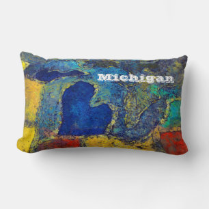 Almohada lumbar del viaje de las ilustraciones