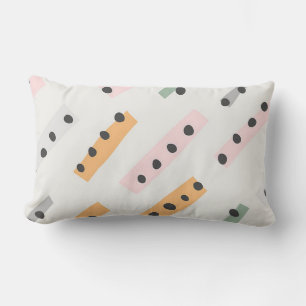 Almohada lumbar divertida con manchas negras