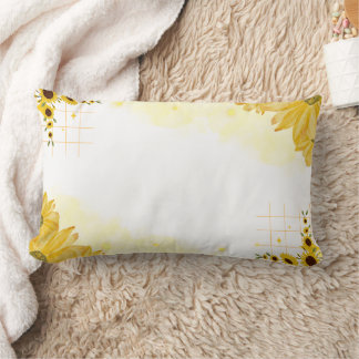 Almohada Lumbar Elegante Jardín Floral Mariposa Az
