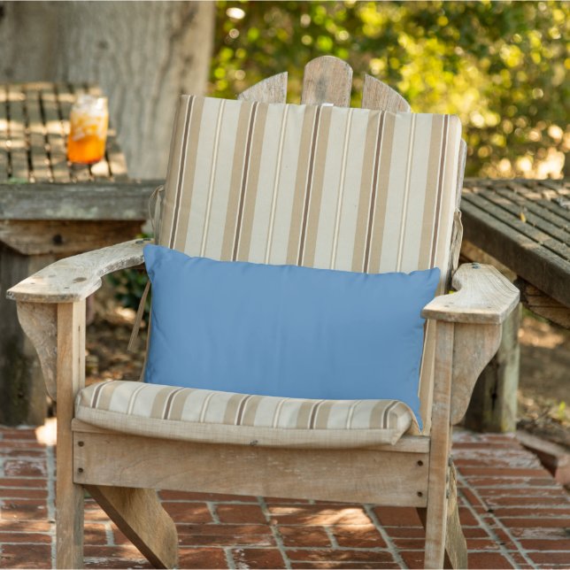 Almohada lumbar exterior azul acero (Silla)