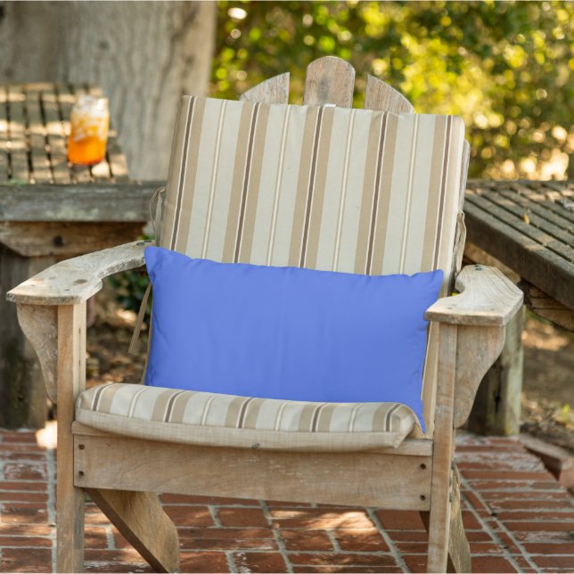 Almohada lumbar exterior azul real (Silla)