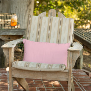 Almohada lumbar exterior de color rosa claro