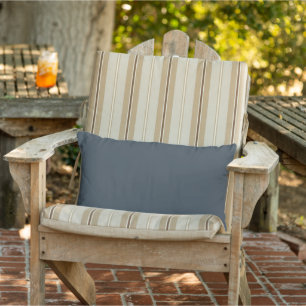 Almohada lumbar exterior gris carbón