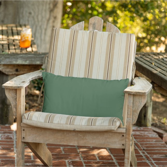 Almohada lumbar exterior verde cazador (Silla)