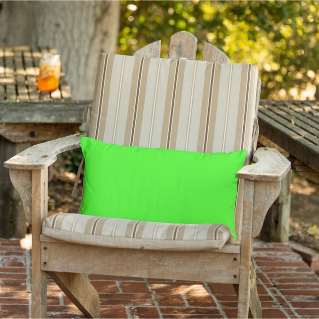 Almohada lumbar exterior verde neón (Silla)