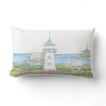 Almohada Lumbar Faro Blanco