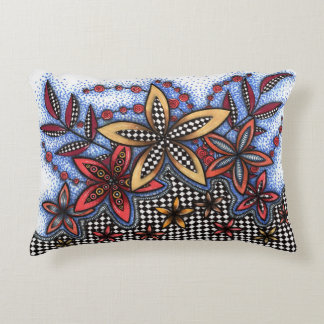 Almohada Lumbar Floral Abstracta Doodle