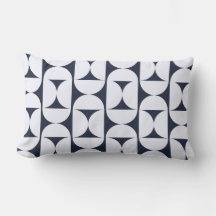 Almohada lumbar geométrica de la Marina moderna