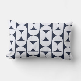 Almohada lumbar geométrica de la Marina moderna