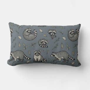 Almohada lumbar gris pizarra: Acento de impresión
