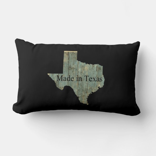 Almohada lumbar Hecho en Texas (Anverso)