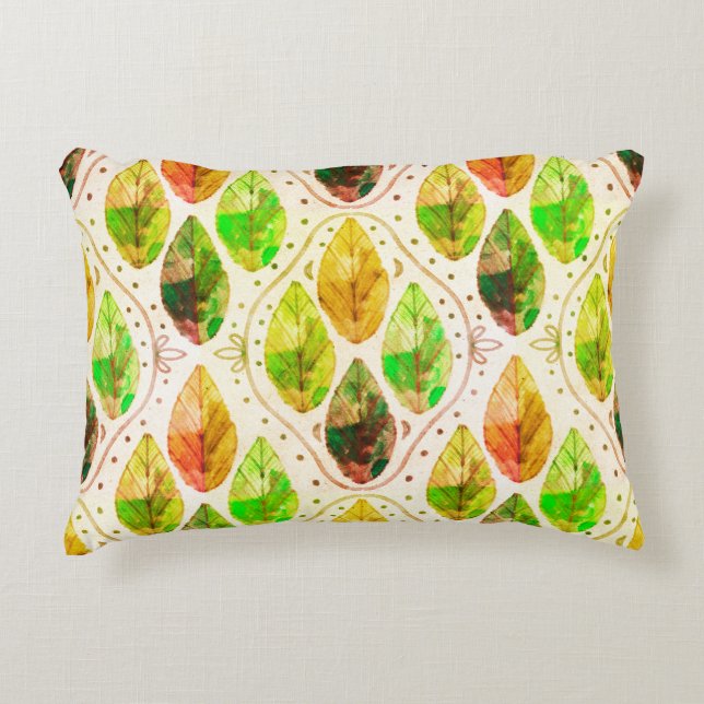 Almohada Lumbar Hoja de Otoño (Anverso)
