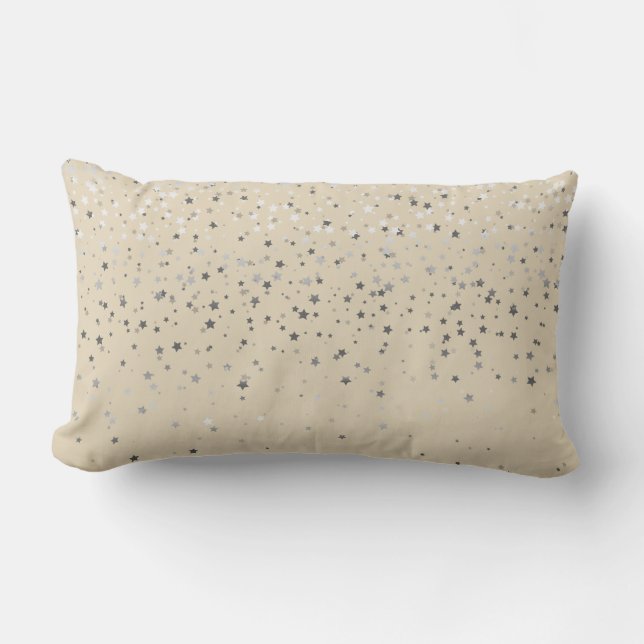 Almohada lumbar Indoor Petite Silver Stars - Beige (Anverso)