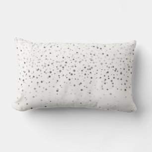 Almohada lumbar Indoor Petite Silver Stars-Blanco