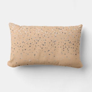 Almohada lumbar Indoor Petite Silver Stars-melocot