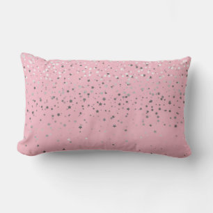 Almohada lumbar Indoor Petite Silver Stars-Rosa