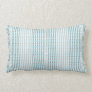 Almohada lumbar interior azul claro y de color