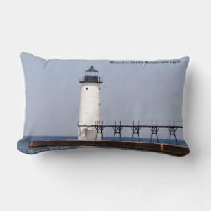 Almohada lumbar Luz de Manistee North Pierhead