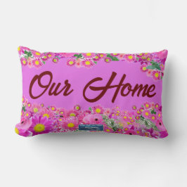 Almohada Lumbar (Mezcla de Flor Rosa) RFPMDesigns
