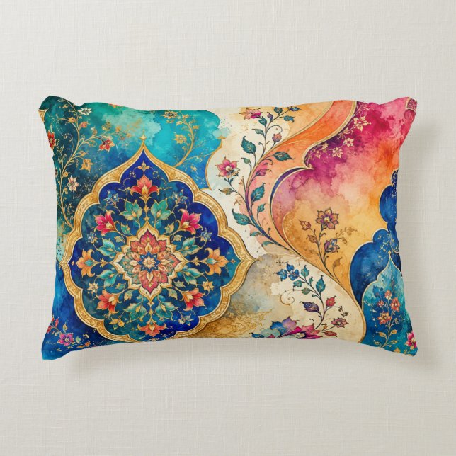Almohada Lumbar Mosaico Persa (Anverso)