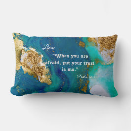 Almohada lumbar oceánica personalizada - Salmo 56: