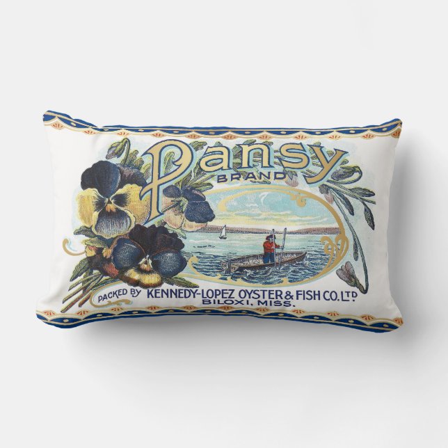Almohada Lumbar Ostras Pansy (Anverso)