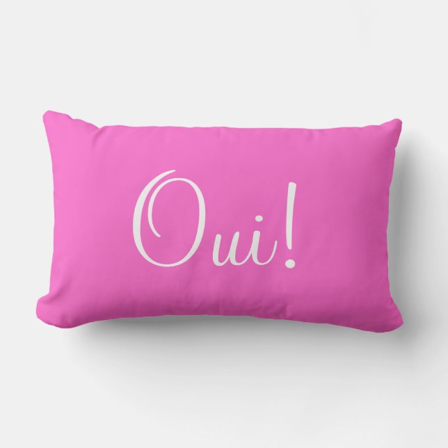 Almohada Lumbar Oui Non (Anverso)