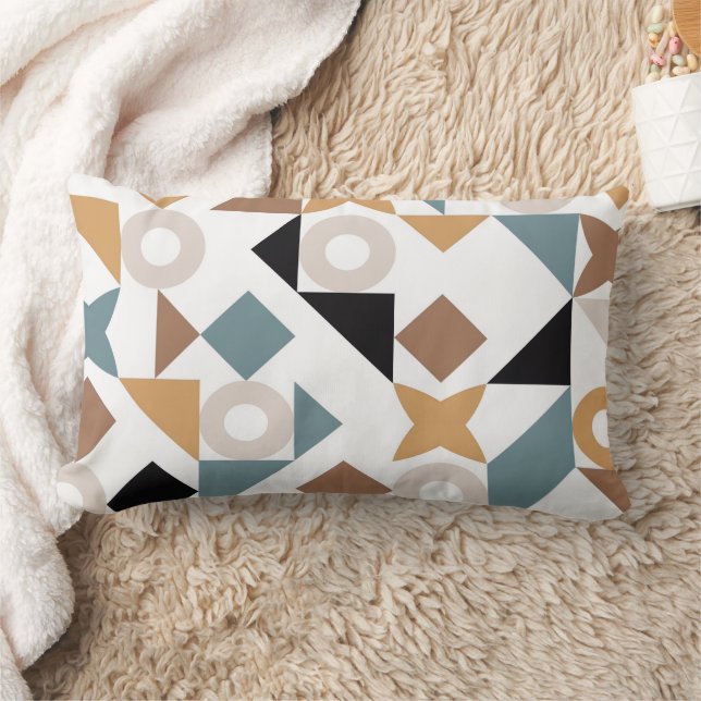 Almohada lumbar para bebé con diseño geométrico Ba (Manta)